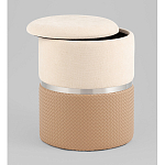 Пуф Mauldine с ящиком бежевый с экокожей варинант исполнения - 2 | Loft Concept в Новосибирске