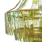 Люстра круглая каскадная Explosion of Green Shades зеленое стекло варинант исполнения - 1 | Loft Concept в Новосибирске