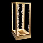 Настольная лампа прямоугольная с декоративными элементами в виде кристаллов Smooth Shine варинант исполнения - 1 | Loft Concept в Новосибирске