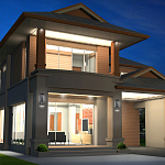 Настенный фонарь уличный прямоугольный черного цвета со стеклом с пузырьками Eurofase варинант исполнения - 6 | Loft Concept в Новосибирске