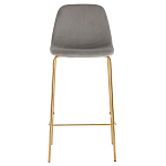 Барный стул на золотистых ножках VENDRAMIN Grey варинант исполнения - 2 | Loft Concept в Новосибирске