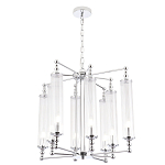 Люстра с 8-ю прозрачными цилиндрическими плафонами Jeanette варинант исполнения - 5 | Loft Concept в Новосибирске