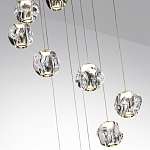 Люстра каскадня с 12-ю прозрачными шарообразными плафонами Bubbles Bocci варинант исполнения - 6 | Loft Concept в Новосибирске