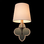 Бра с белым текстильным абажуром и фигурным основанием с зеркальной вставкой Vitorino варинант исполнения - 25 | Loft Concept в Новосибирске