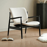 Кресло с каркасом и ножками из древесины и мягкими сиденьем и спинкой Venice варинант исполнения - 6 | Loft Concept в Новосибирске