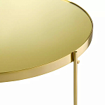 Кофейный столик овальный золотой Modern Mirror Gold Table варинант исполнения - 3 | Loft Concept в Новосибирске
