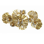 Панно настенное Blank Sheet Golden Flower варинант исполнения - 1 | Loft Concept в Новосибирске