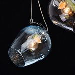 Люстра каскадная с 5-ю разноцветными стеклянными плафонами Kaleido варинант исполнения - 6 | Loft Concept в Новосибирске