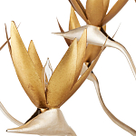 Люстра с плафонами в виде цветов Golden Bird of Paradise варинант исполнения - 1 | Loft Concept в Новосибирске