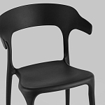 Черный стул из прочного PP-пластика JORIS варинант исполнения - 6 | Loft Concept в Новосибирске