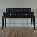 Премиальная Консоль с тремя ящиками Elsa Dreams Black варинант исполнения - 3 | Loft Concept в Новосибирске