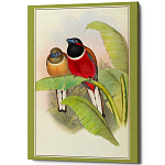 Постер на холсте с изображением птиц Blooming Birds Poster варинант исполнения - 6 | Loft Concept в Новосибирске