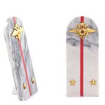 Сувенир Погон МВД из натурального камня мрамор Souvenir Epaulets варинант исполнения - 2 | Loft Concept в Новосибирске