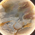 Бра в форме диска черного цвета Borders of Black варинант исполнения - 3 | Loft Concept в Новосибирске