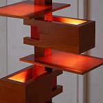 Торшер с каркасом из множества полок Links варинант исполнения - 2 | Loft Concept в Новосибирске