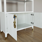 Стеллаж со стеклянными полками Elsa Dreams White варинант исполнения - 4 | Loft Concept в Новосибирске