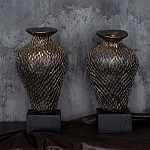 Вазы «Парные» на деревянных основаниях варинант исполнения - 1 | Loft Concept в Новосибирске