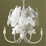 Люстра белая в виде цветков шиповника White Rosehip Flower варинант исполнения - 3 | Loft Concept в Новосибирске