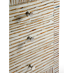 Тумбочка прикроватная Bogense Bone Inlay Bedside Beige варинант исполнения - 3 | Loft Concept в Новосибирске