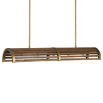 Люстра линейная полукруглой формы Wooden Horseshoe варинант исполнения - 4 | Loft Concept в Новосибирске