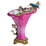 Ваза розового цвета из фарфора с птичкми и цветущими ветвями Garden of Eden варинант исполнения - 2 | Loft Concept в Новосибирске