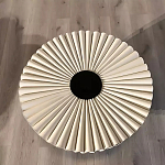 Дизайнерский журнальный стол круглый с фактурной столешницей Ifike варинант исполнения - 1 | Loft Concept в Новосибирске