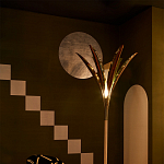 Обои ручная роспись Chez Nina by India Mahdavi Standard colourway on Perfect Green slub silk варинант исполнения - 2 | Loft Concept в Новосибирске