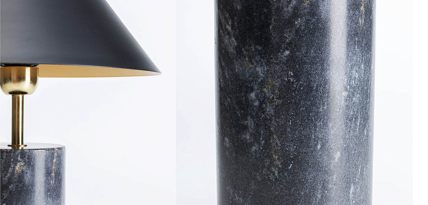 Настольная лампа из темно-синего мрамора - Loft-Concept в Новосибирске