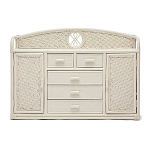 Комод из натурального ротанга Weavella белый варинант исполнения - 1 | Loft Concept в Новосибирске