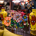 Декоративная статуэтка Yayoi Kusama Flowers that Bloom at Midnight Pink варинант исполнения - 4 | Loft Concept в Новосибирске