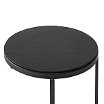 Кофейный столик круглый чёрный Compact Loft варинант исполнения - 3 | Loft Concept в Новосибирске
