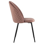 Мягкий стул в велюре пыльно-розового цвета Miruna Chair варинант исполнения - 5 | Loft Concept в Новосибирске