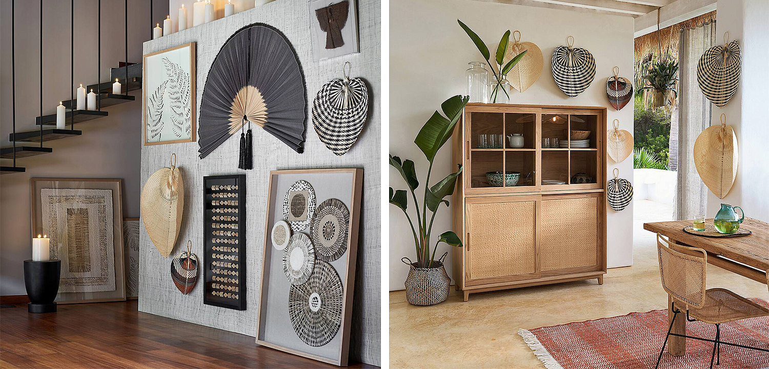 Аксессуар на стену Wicker Bamboo Fan Аксессуар на стену Wicker Bamboo Fan - Loft-Concept в Новосибирске