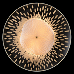 Бра с белым рельефным плафоном и стеклом с рисунком FLOW варинант исполнения - 1 | Loft Concept в Новосибирске