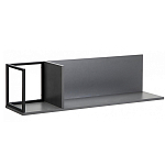 Полка навесная открытая цвета графит Strict Lines  варинант исполнения - 1 | Loft Concept в Новосибирске