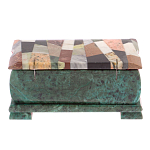Шкатулка с мозаикой из натуральных камней Stone Casket варинант исполнения - 4 | Loft Concept в Новосибирске