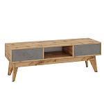 ТВ-тумба с фасадом цвета серый бетон Grace of Furniture  варинант исполнения - 1 | Loft Concept в Новосибирске