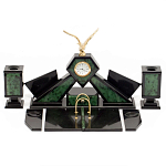 Настольный канцелярский набор из нефрита с декором в виде орла Golden Eagle варинант исполнения - 1 | Loft Concept в Новосибирске