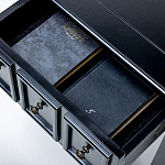 Черная тумба с выдвижным ящиком Monica варинант исполнения - 4 | Loft Concept в Новосибирске