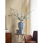 Ваза фарфоровая высокая с синими цветочными мотивами Independence варинант исполнения - 5 | Loft Concept в Новосибирске