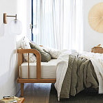 Кровать из массива дуба с пружинным блоком Mateta варинант исполнения - 8 | Loft Concept в Новосибирске