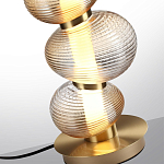 Настольная лампа с 3-мя рифлеными стеклянными шарами Marcelh Light варинант исполнения - 4 | Loft Concept в Новосибирске