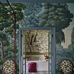 Обои ручная роспись Malmaison Special Colourway on Auguste scenic paper варинант исполнения - 2 | Loft Concept в Новосибирске