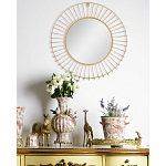 Зеркало круглое настенное в металлической оправе Modern Mirror Space варинант исполнения - 4 | Loft Concept в Новосибирске