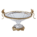 Чаша из прозрачного стекла с рельефным ободком и фигурками стрекоз Eden Garden варинант исполнения - 1 | Loft Concept в Новосибирске