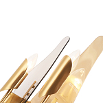 Бра с двумя плафонами дымчатого и янтарного цвета Vertical Glass варинант исполнения - 1 | Loft Concept в Новосибирске