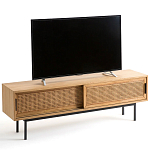 ТВ-тумба с плетеным декором Tate Wicker TV Stand варинант исполнения - 6 | Loft Concept в Новосибирске