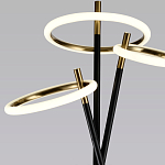 Торшер с 3-мя круглыми светодиодными лампами на черной триноге Underlining варинант исполнения - 3 | Loft Concept в Новосибирске