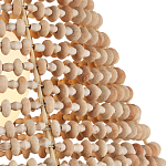 Подвесной светильник в форме колокола из деревянных бусин Wooden Beads варинант исполнения - 2 | Loft Concept в Новосибирске