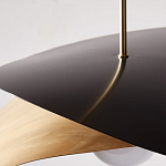 Люстра круглая с 2-мя металлическими абажурами Andromeda варинант исполнения - 4 | Loft Concept в Новосибирске